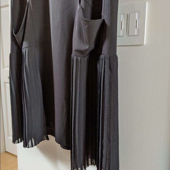 ELM by Matthildur A-Line Sleeveless Midi Black Dress L NWOT - Picture 13 of 16